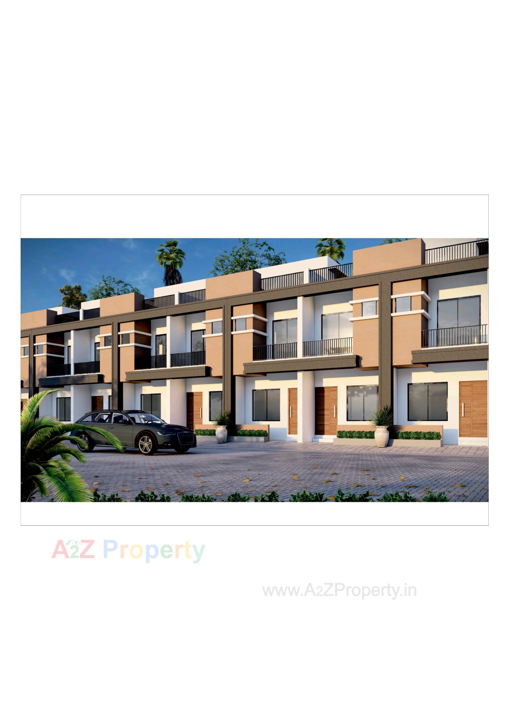 3D Elevation of real estate project Rajipo Residency located at Karjan, Vadodara, Gujarat