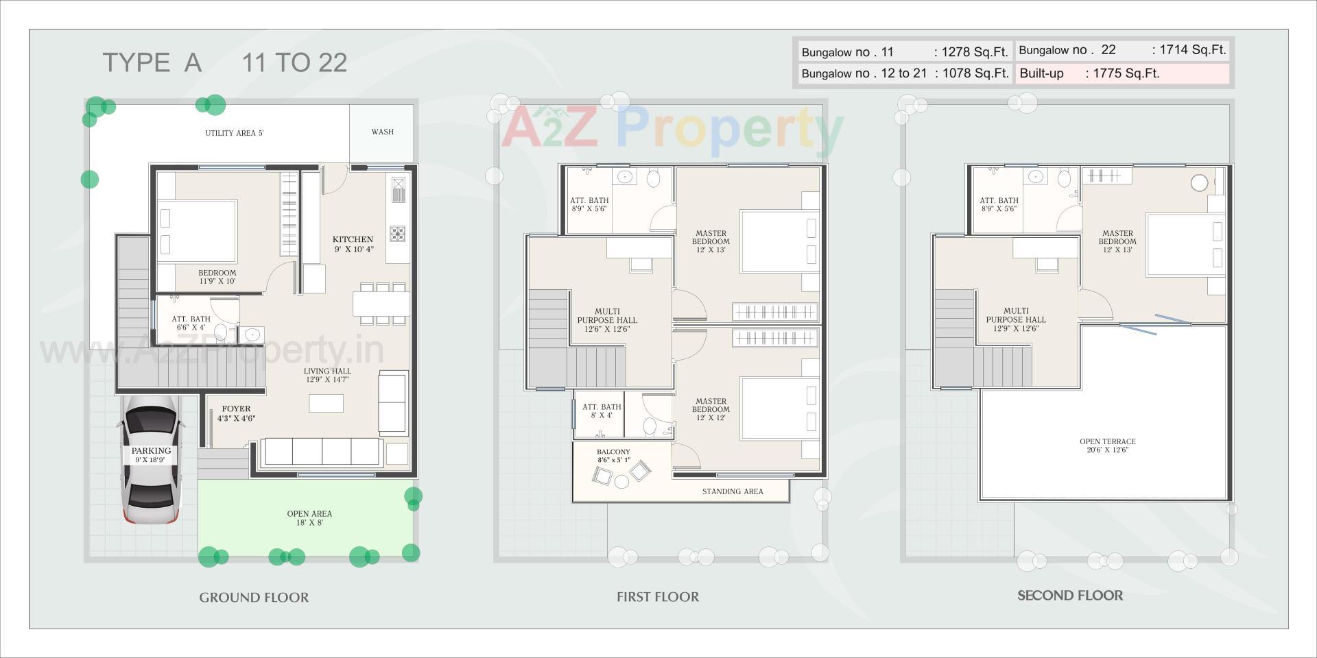 Layout of real estate project Rajlaxmi Darshan located at Ankhol, Vadodara, Gujarat
