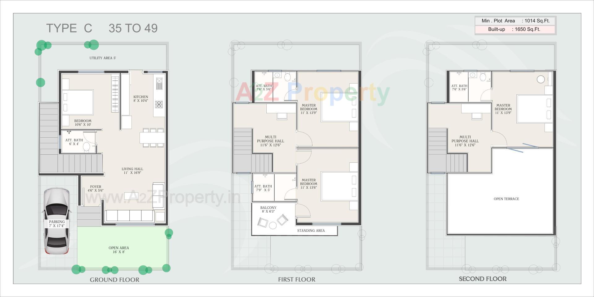 Layout of real estate project Rajlaxmi Darshan located at Ankhol, Vadodara, Gujarat