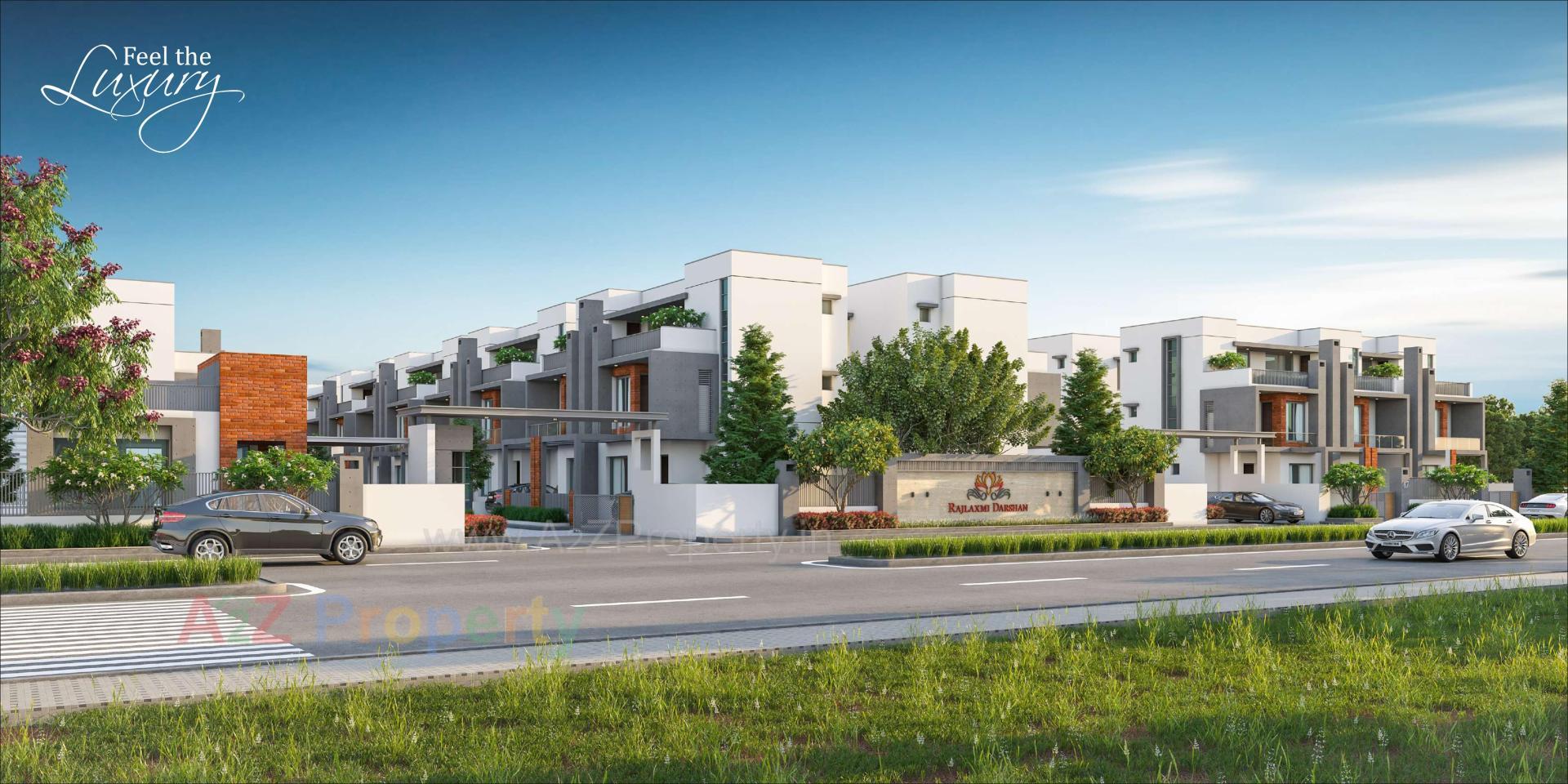3D Elevation of real estate project Rajlaxmi Darshan located at Ankhol, Vadodara, Gujarat