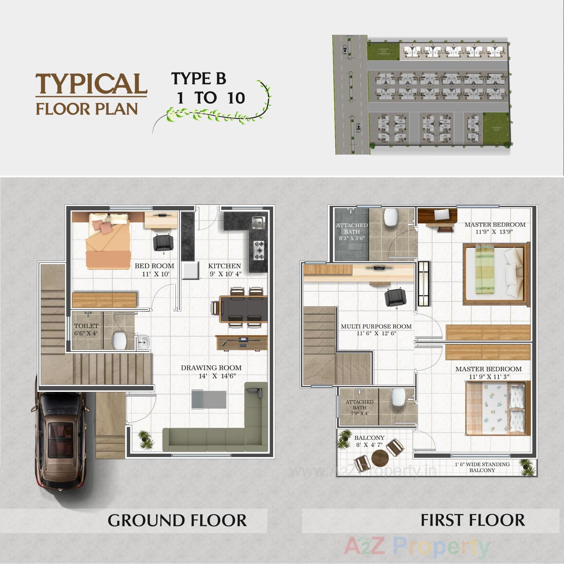 Layout of real estate project Rajlaxmi Darshan located at Ankhol, Vadodara, Gujarat