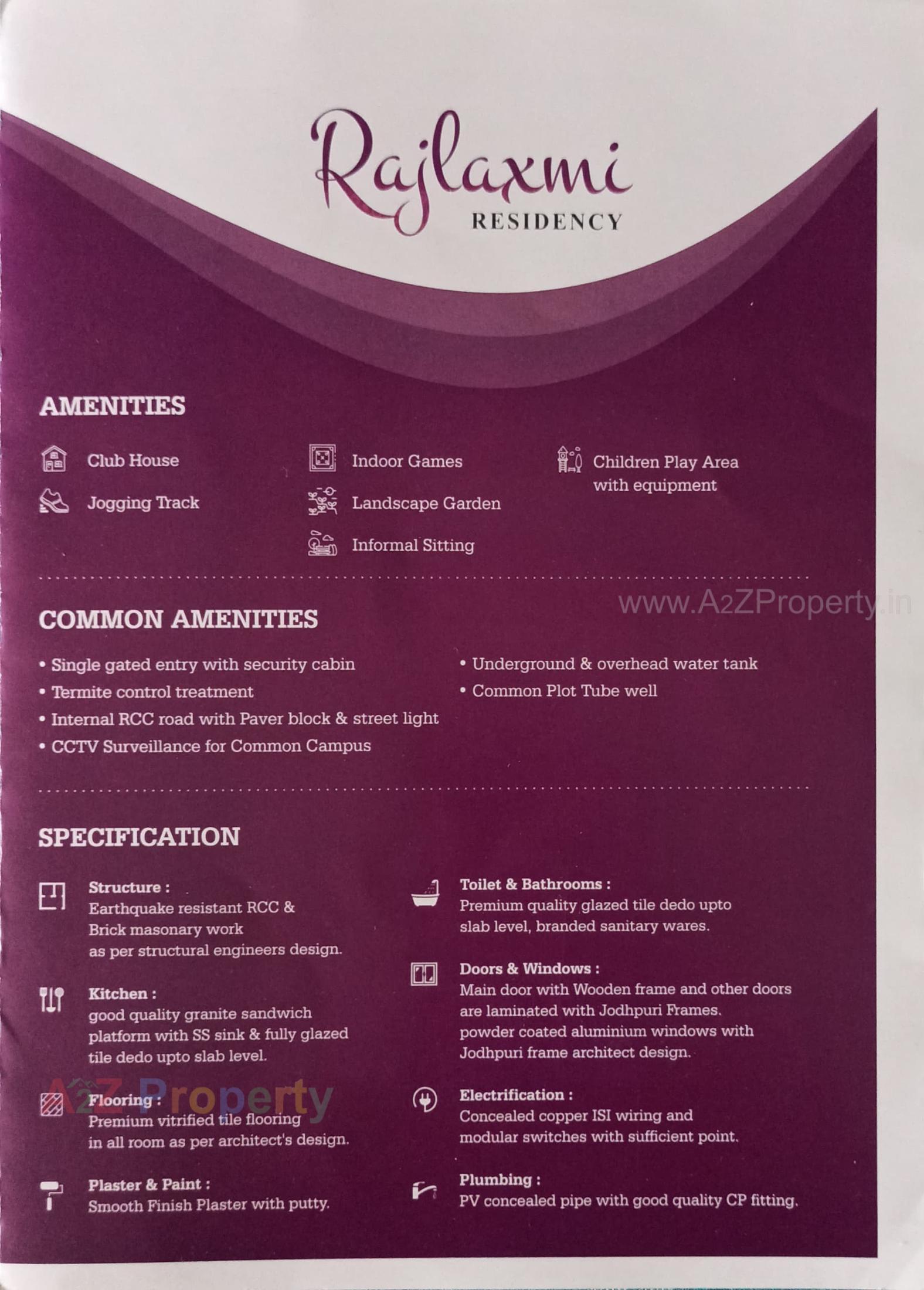  of real estate project Rajlaxmi Residency located at Karodiya, Vadodara, Gujarat