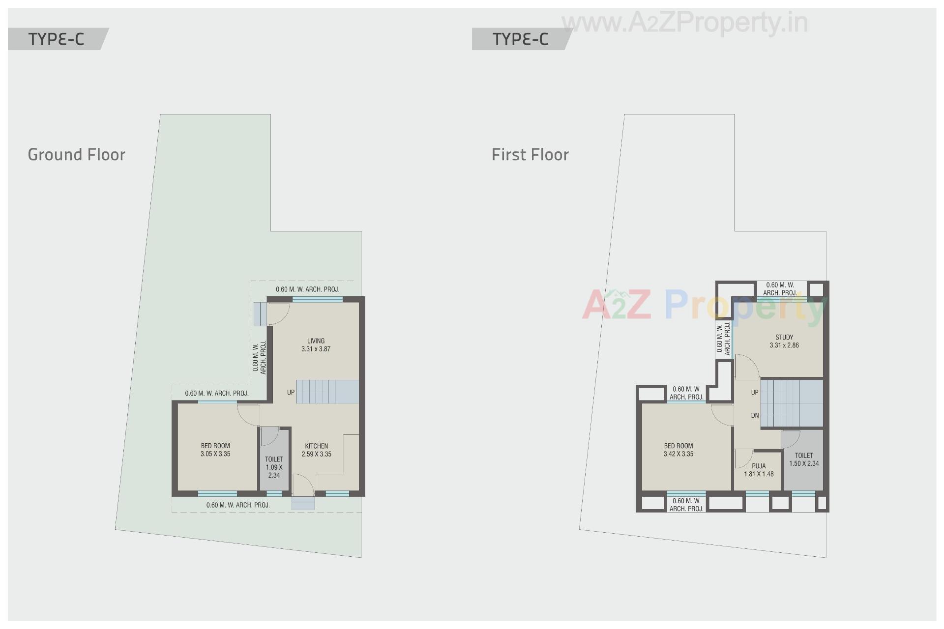 Layout of real estate project Rajlaxmi Villa located at Vadodara, Vadodara, Gujarat