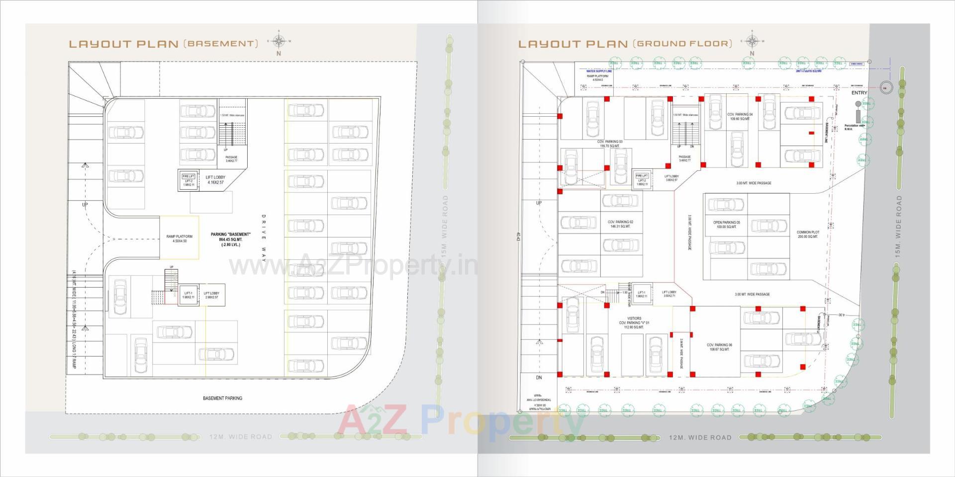 Layout of real estate project Rajmani Residency located at Sevasi, Vadodara, Gujarat