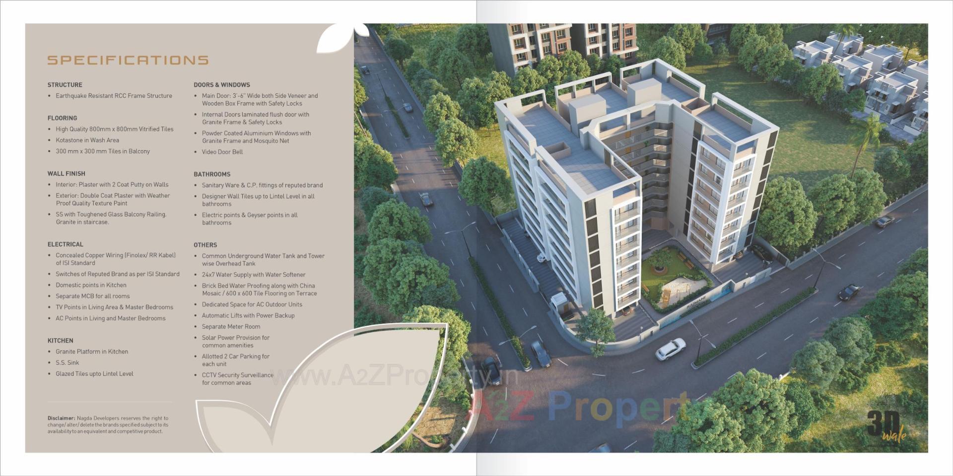 3D Elevation of real estate project Rajmani Residency located at Sevasi, Vadodara, Gujarat