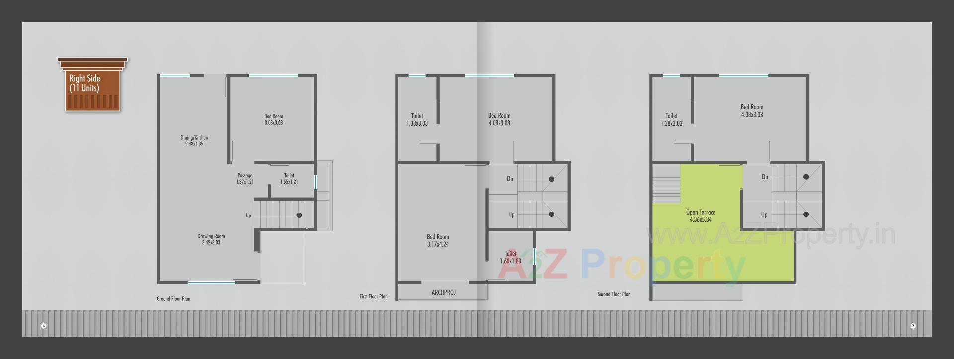 Layout of real estate project Rama Bungalows located at Karodiya, Vadodara, Gujarat