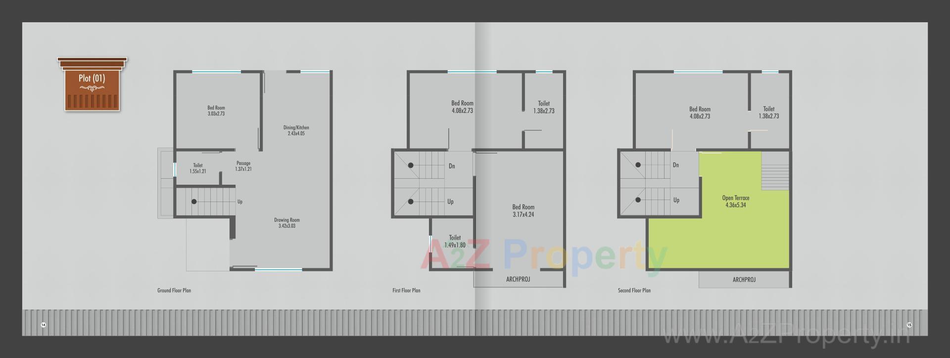 Layout of real estate project Rama Bungalows located at Karodiya, Vadodara, Gujarat