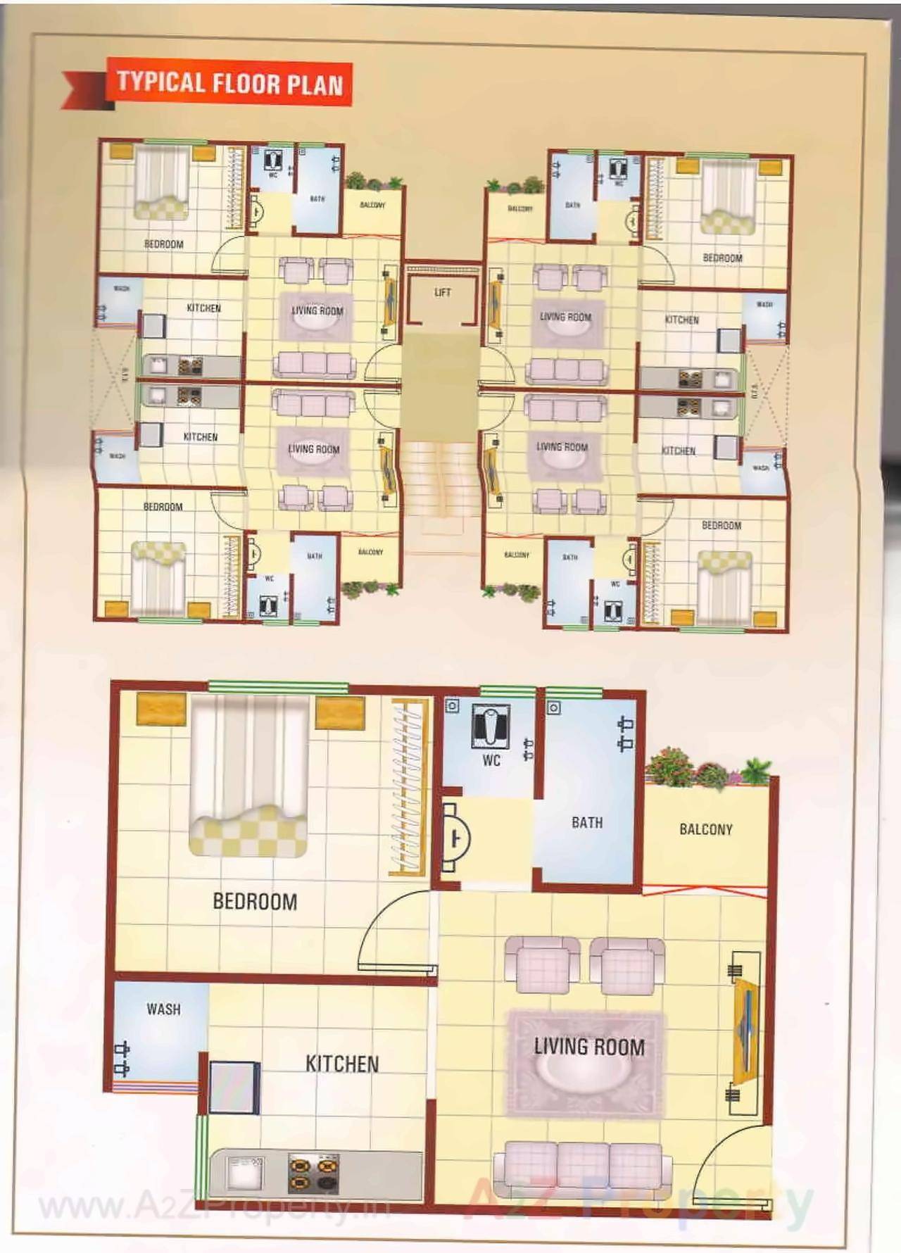 Layout of real estate project Ranmukteshwar Complex located at Vadodara, Vadodara, Gujarat