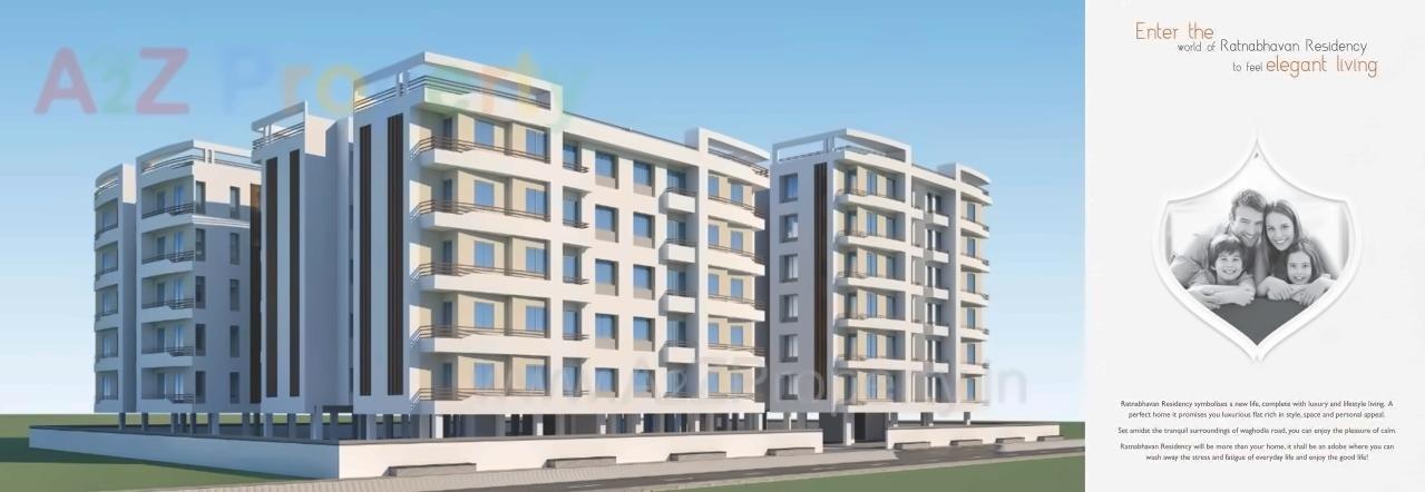 3D Elevation of real estate project Ratnabhavan Residency located at Bapod, Vadodara, Gujarat