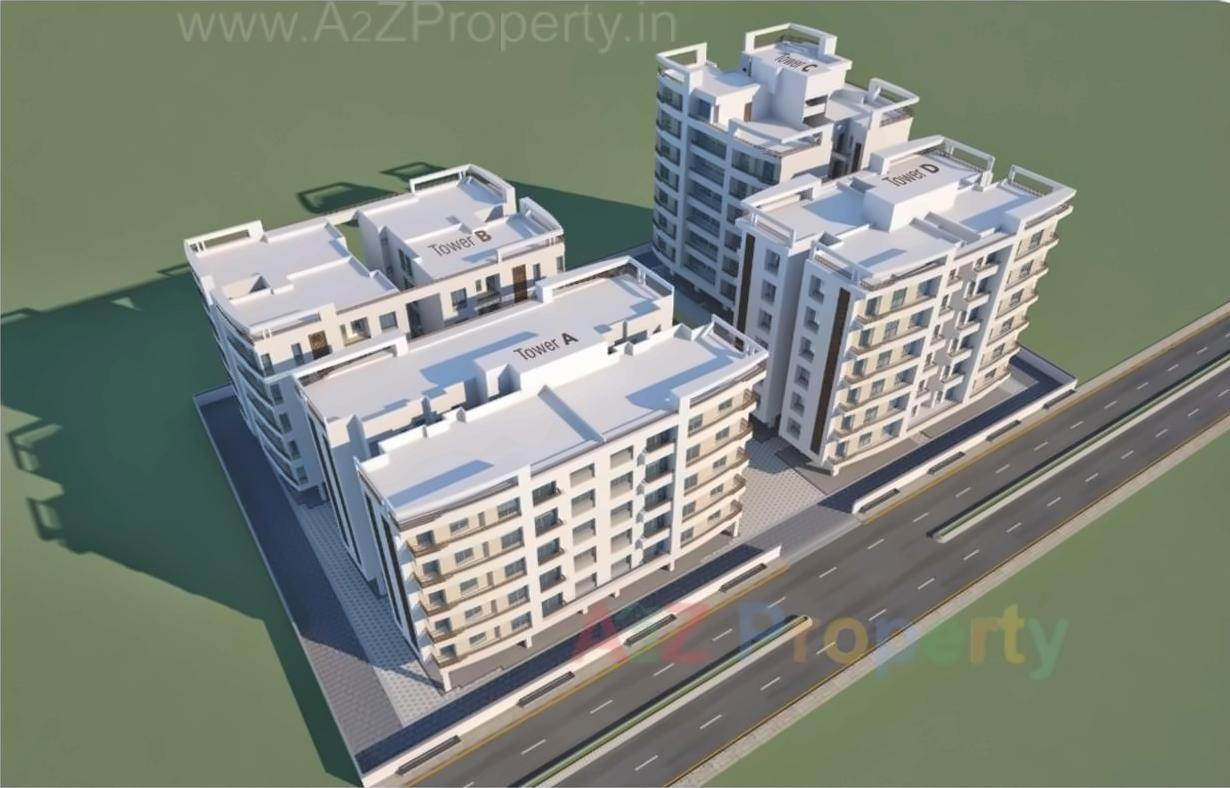 3D Elevation of real estate project Ratnabhavan Residency located at Bapod, Vadodara, Gujarat