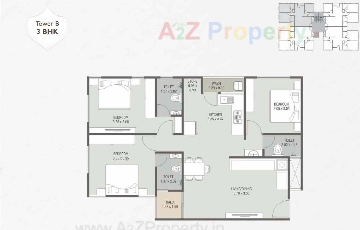 Layout of real estate project Ratnabhavan Residency located at Bapod, Vadodara, Gujarat