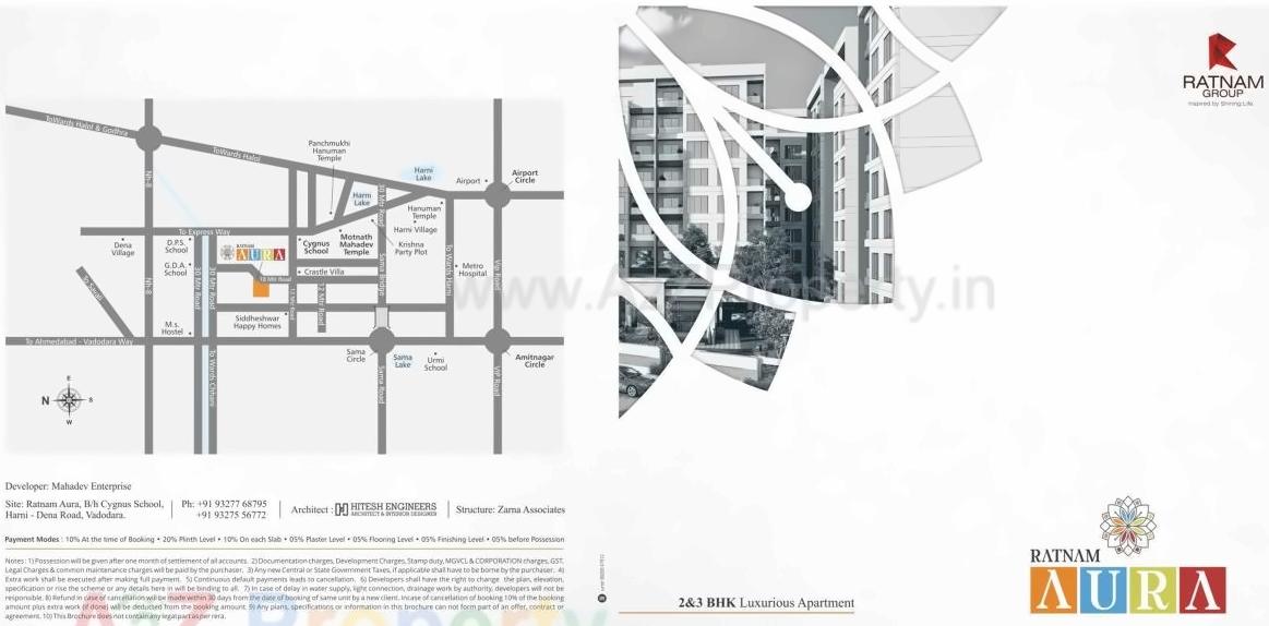  of real estate project Ratnam Aura located at Harni, Vadodara, Gujarat