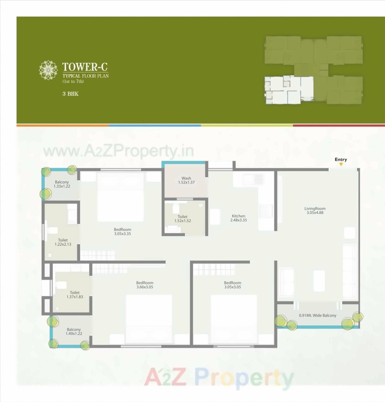 Layout of real estate project Ratnam Aura located at Harni, Vadodara, Gujarat