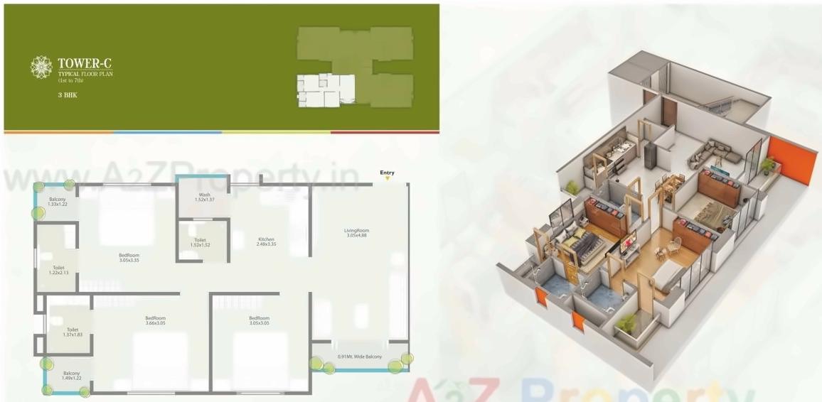 Layout of real estate project Ratnam Aura located at Harni, Vadodara, Gujarat
