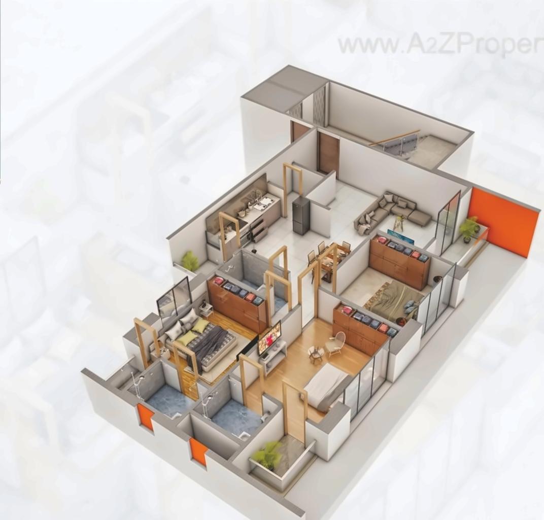 Layout of real estate project Ratnam Aura located at Harni, Vadodara, Gujarat