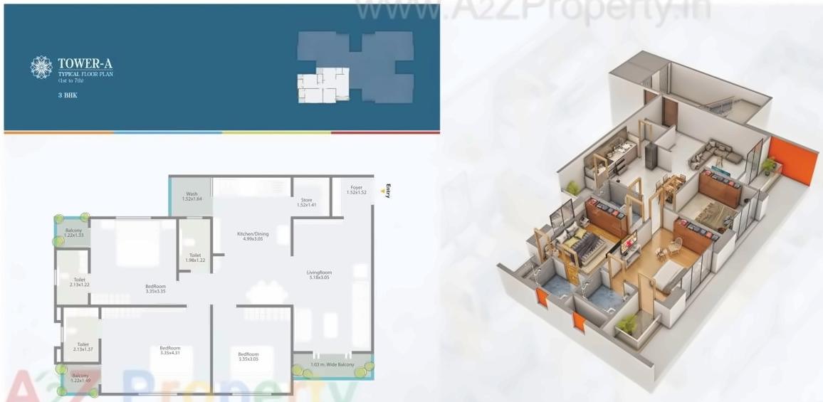 Layout of real estate project Ratnam Aura located at Harni, Vadodara, Gujarat