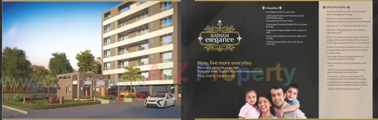 3D Elevation of real estate project Ratnam Elegance located at Vemali, Vadodara, Gujarat