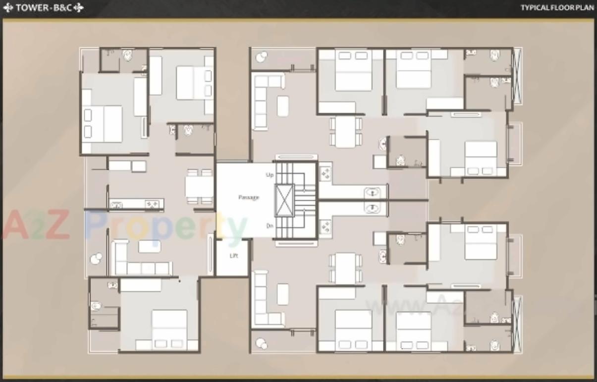 Layout of real estate project Ratnam Elegance located at Vemali, Vadodara, Gujarat