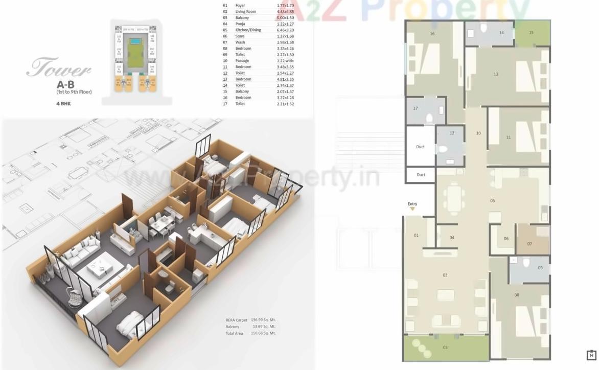 Layout of real estate project Ratnam Gardenbay located at Vadodara, Vadodara, Gujarat