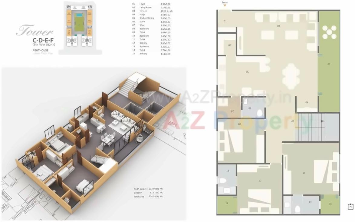 Layout of real estate project Ratnam Gardenbay located at Vadodara, Vadodara, Gujarat