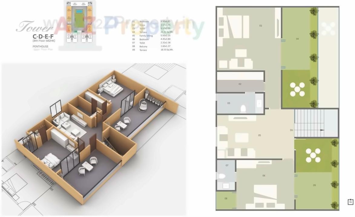 Layout of real estate project Ratnam Gardenbay located at Vadodara, Vadodara, Gujarat