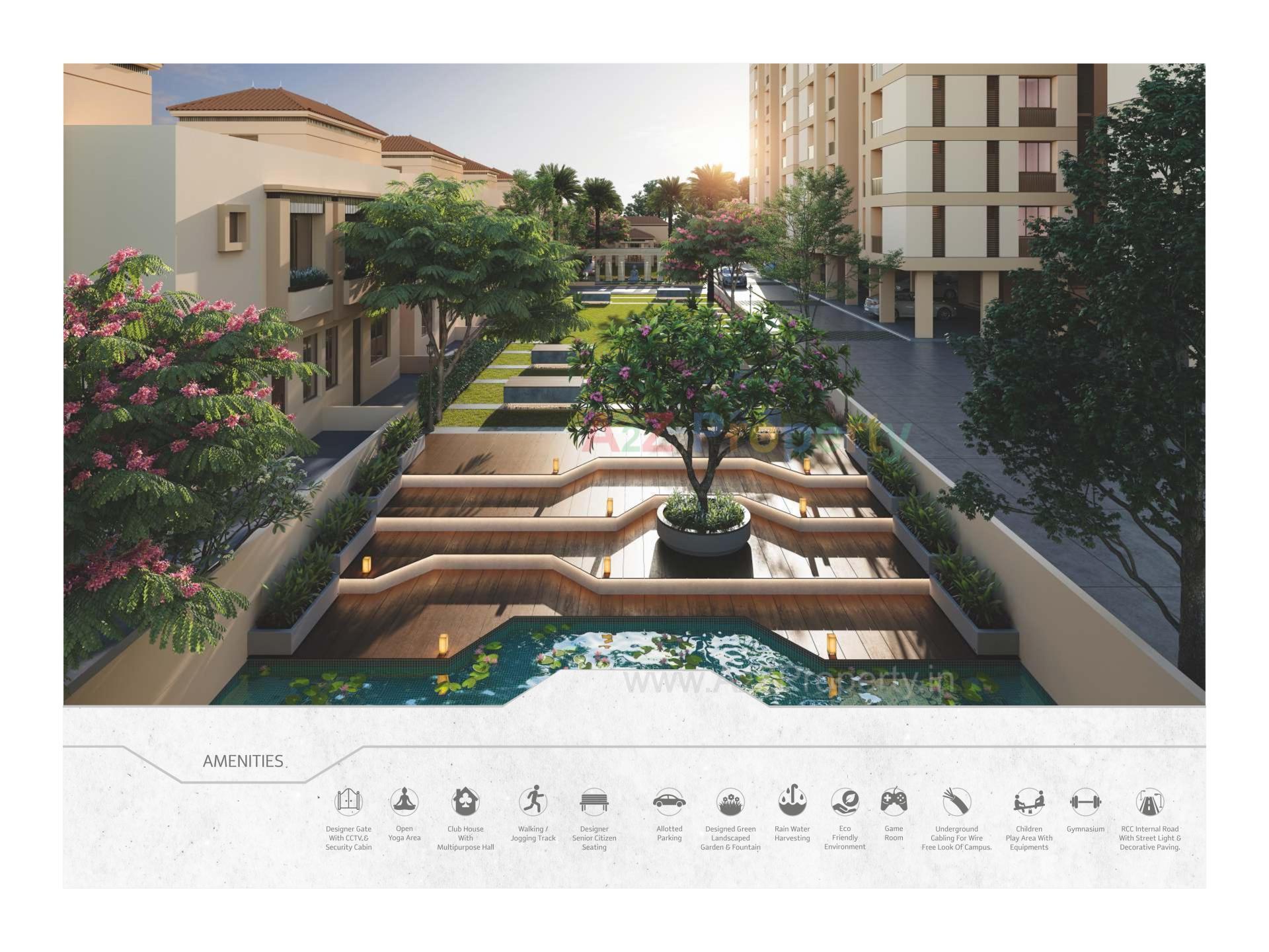 3D Elevation of real estate project Ratnam Greenfield located at Tarsali, Vadodara, Gujarat