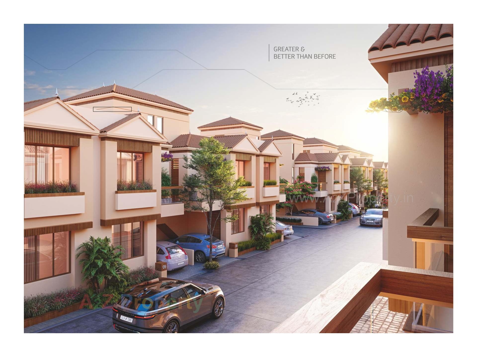 3D Elevation of real estate project Ratnam Greenfield located at Tarsali, Vadodara, Gujarat