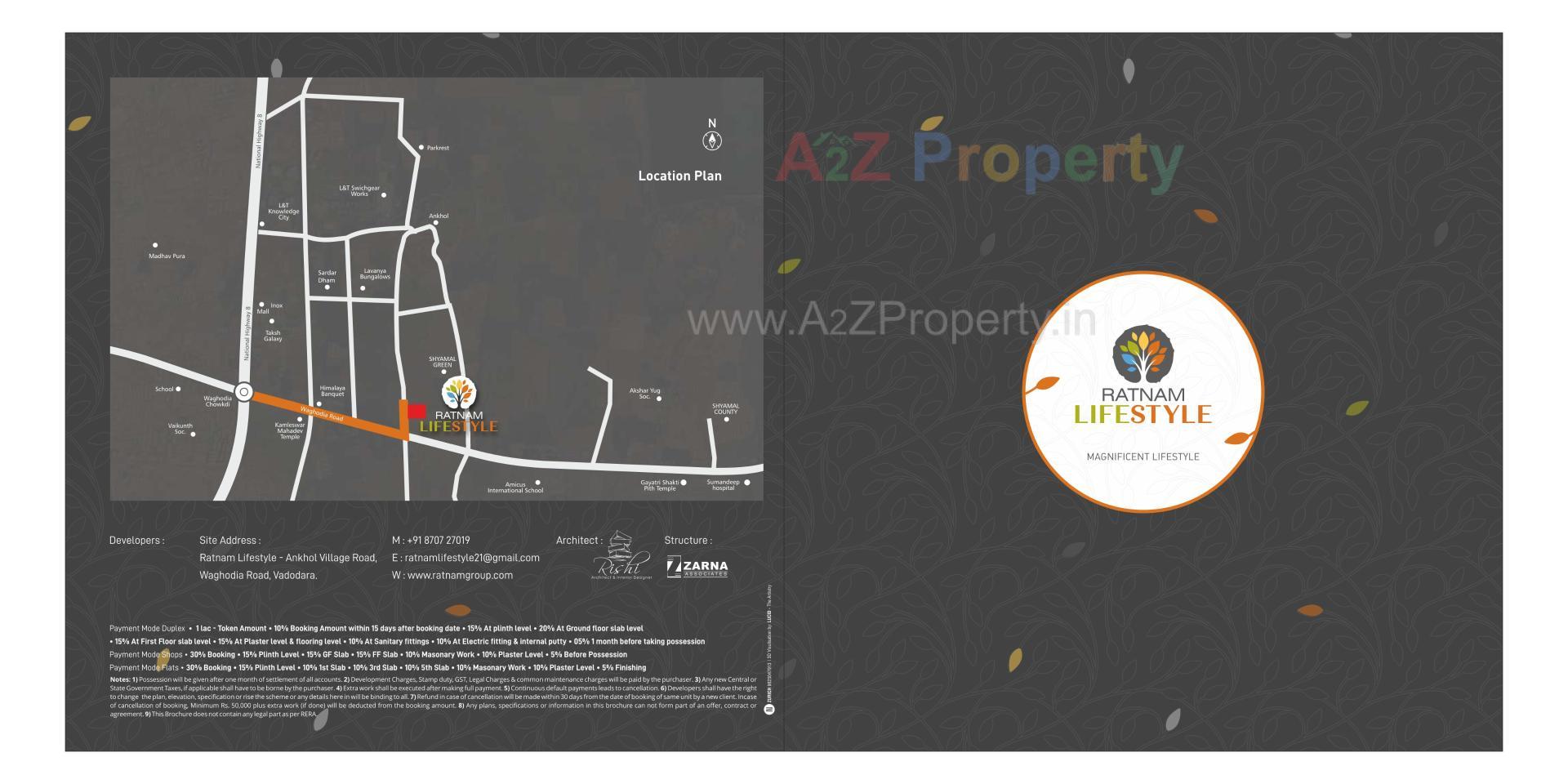  of real estate project Ratnam Lifestyle located at Ankhol, Vadodara, Gujarat