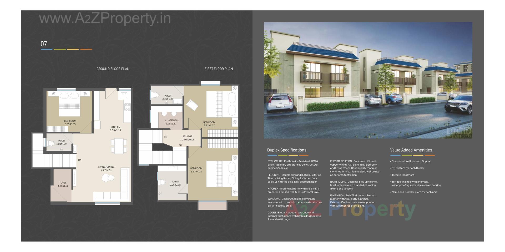 Layout of real estate project Ratnam Lifestyle located at Ankhol, Vadodara, Gujarat
