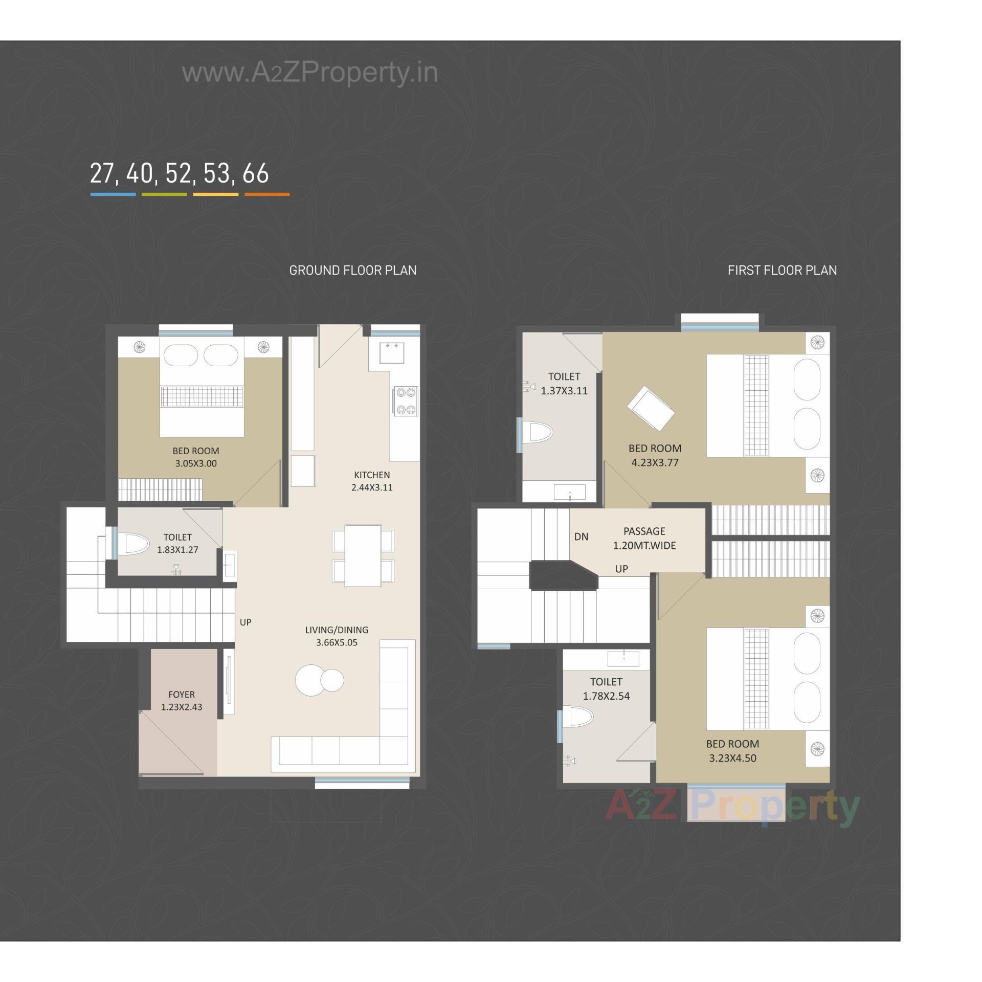 Layout of real estate project Ratnam Lifestyle located at Ankhol, Vadodara, Gujarat