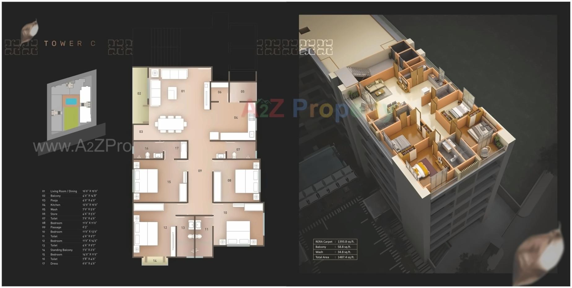 Layout of real estate project Ratnam Luxuria located at Harni, Vadodara, Gujarat