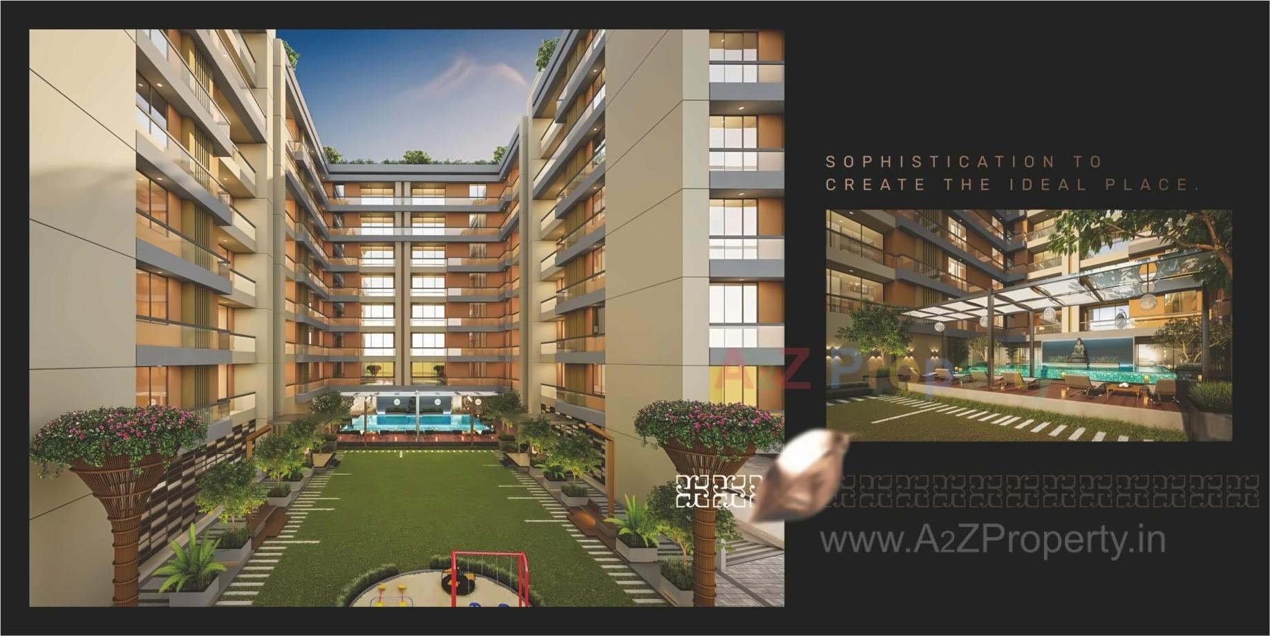 3D Elevation of real estate project Ratnam Luxuria located at Harni, Vadodara, Gujarat