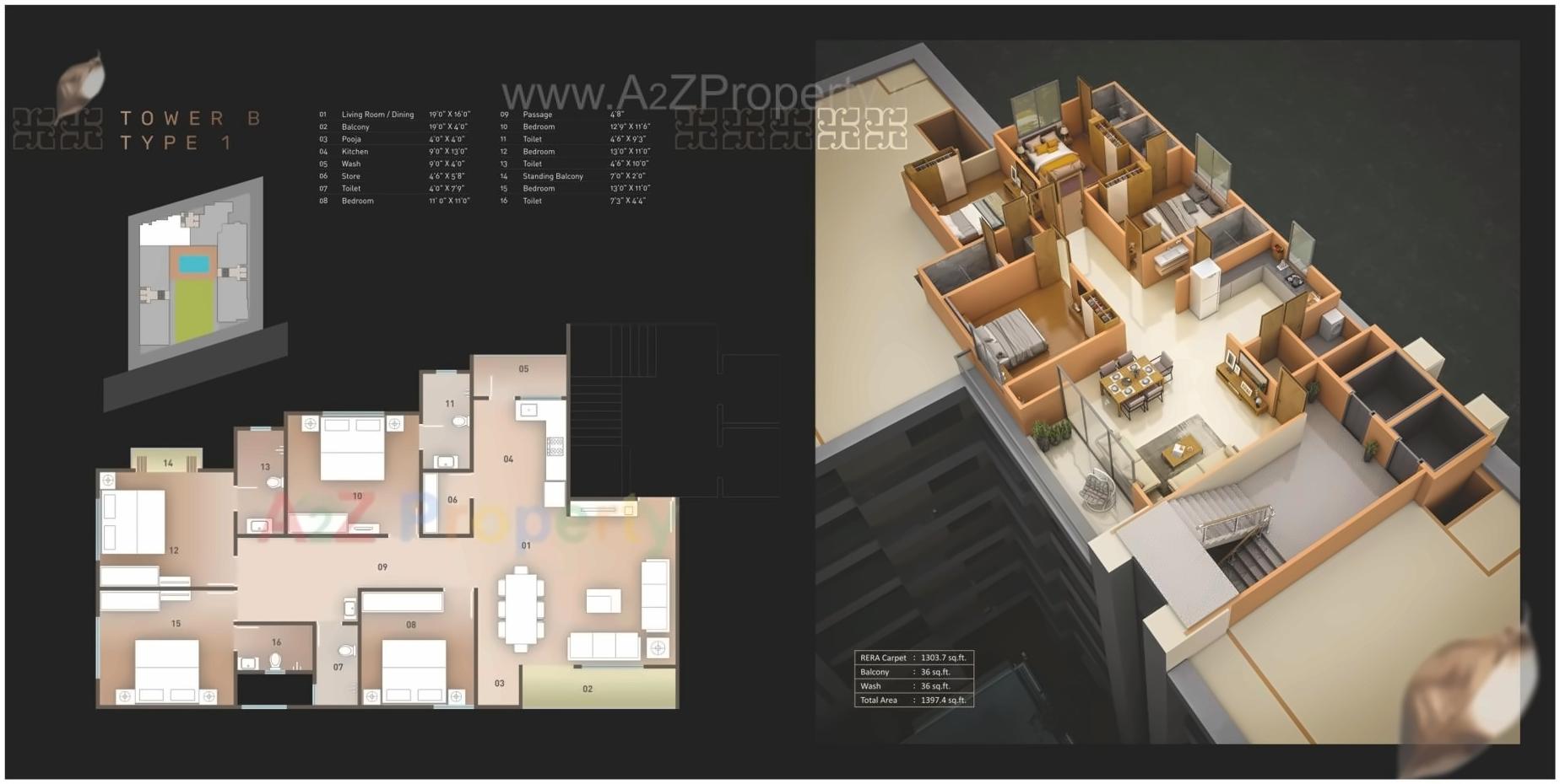 Layout of real estate project Ratnam Luxuria located at Harni, Vadodara, Gujarat