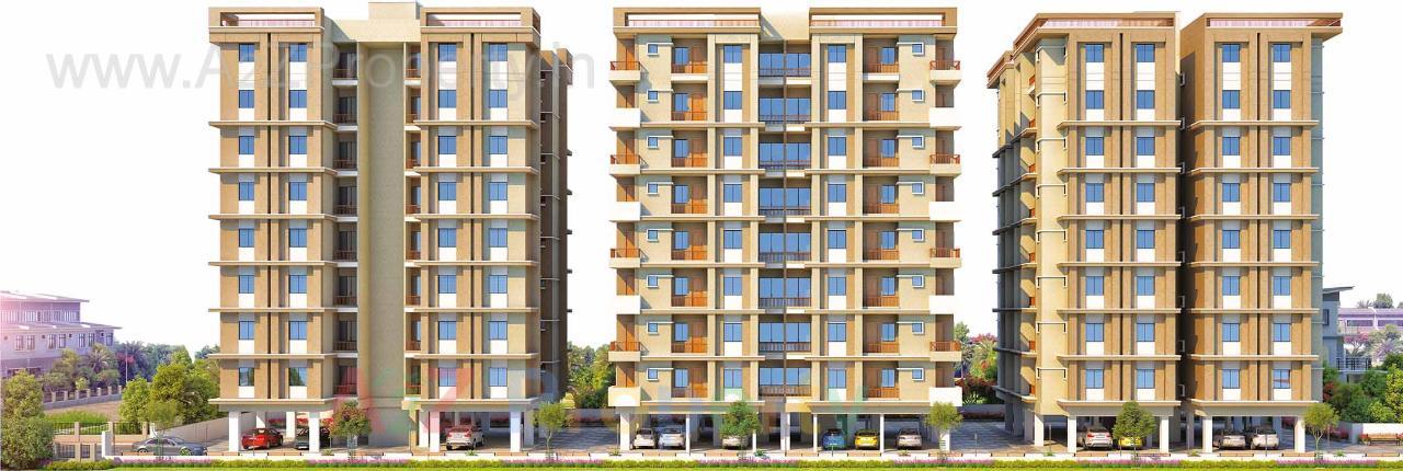 3D Elevation of real estate project Ratnam Oasis located at Bapod, Vadodara, Gujarat