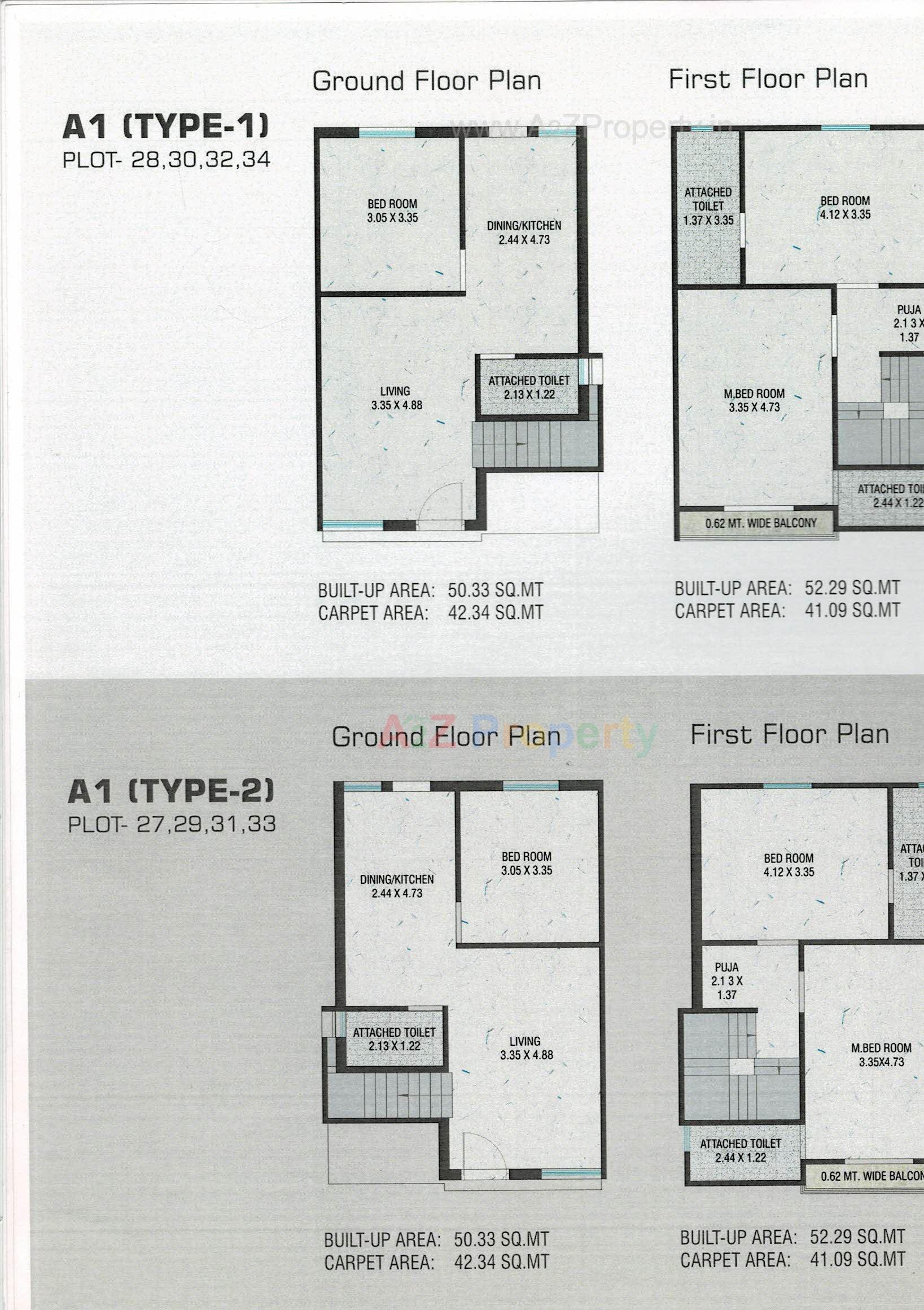 Layout of real estate project Ratnam Palm Leaf located at Makarpura, Vadodara, Gujarat