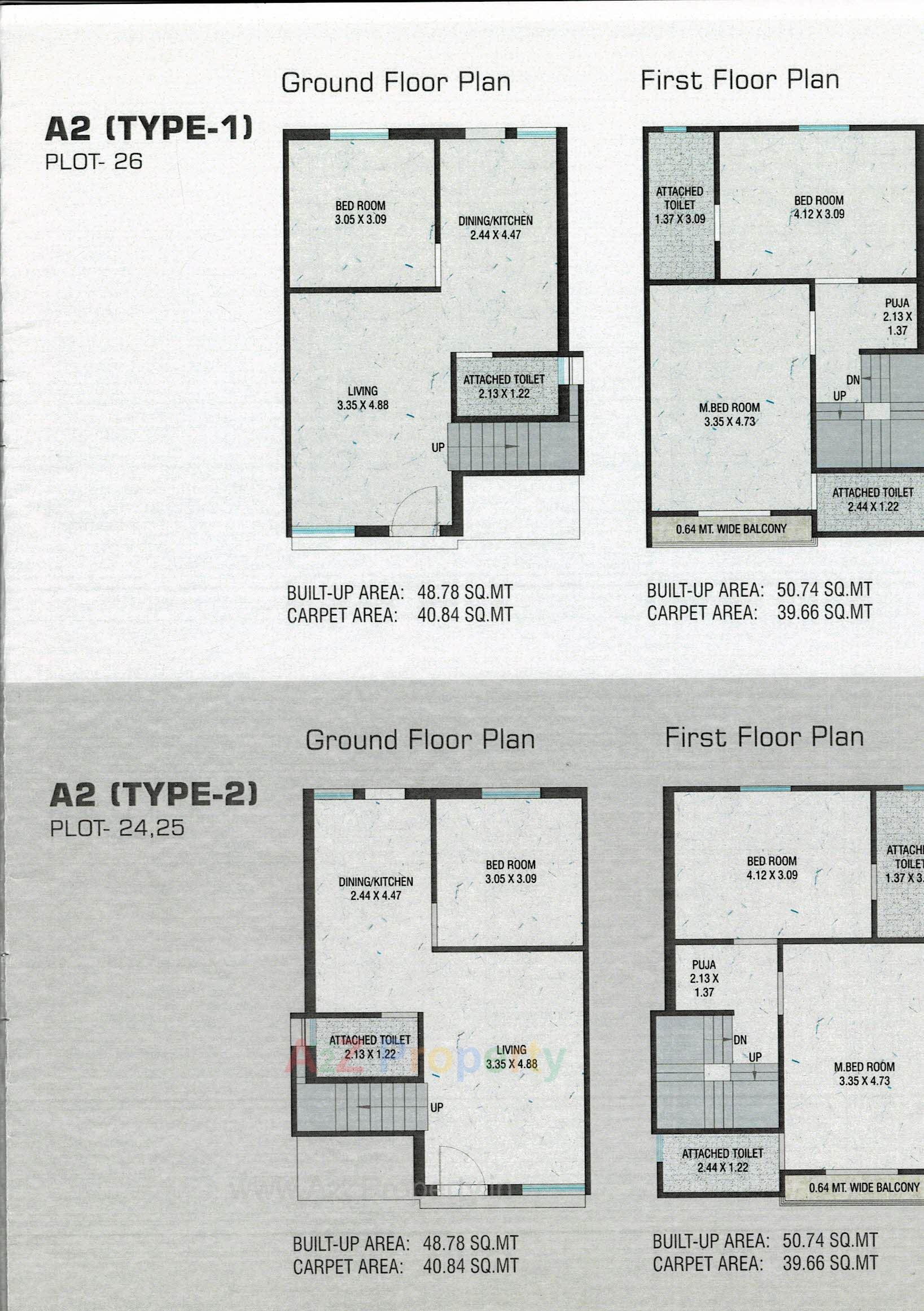 Layout of real estate project Ratnam Palm Leaf located at Makarpura, Vadodara, Gujarat