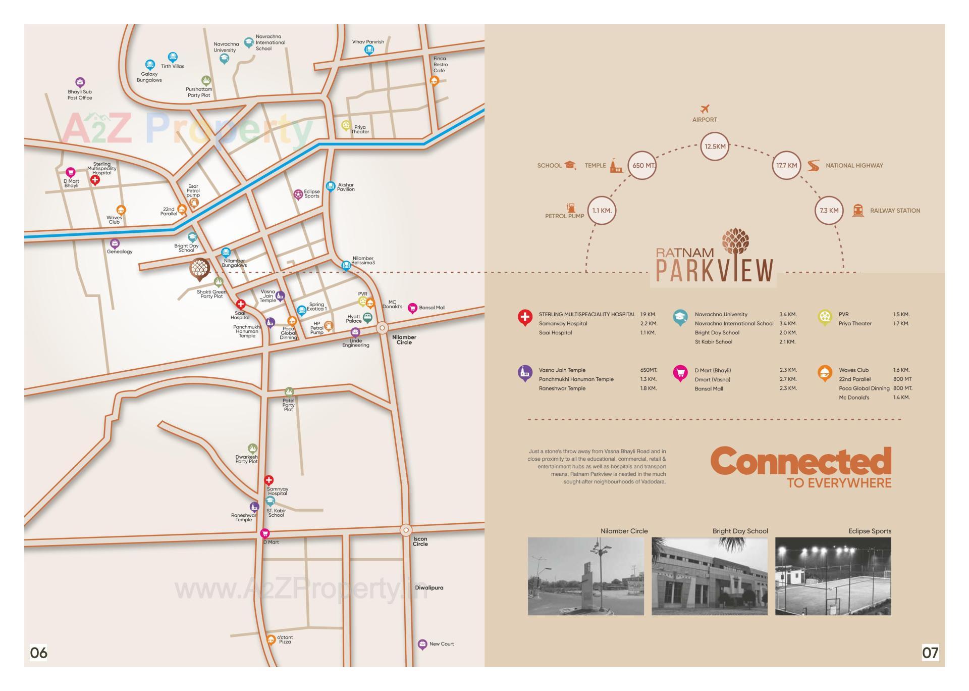  of real estate project Ratnam Park View located at Bhayli, Vadodara, Gujarat