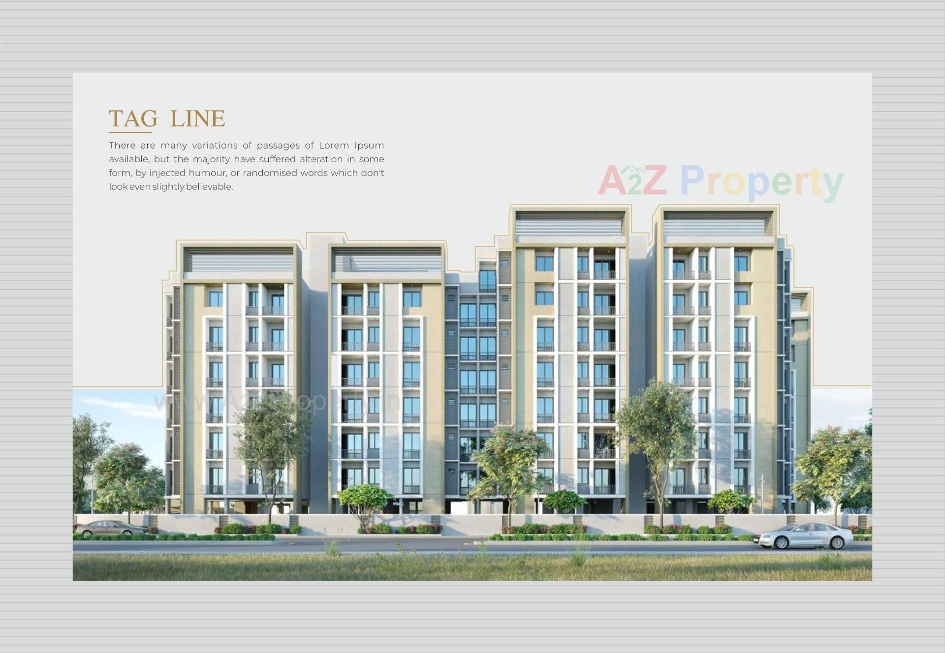 3D Elevation of real estate project Ratnambhavan Residency located at Kapurai, Vadodara, Gujarat