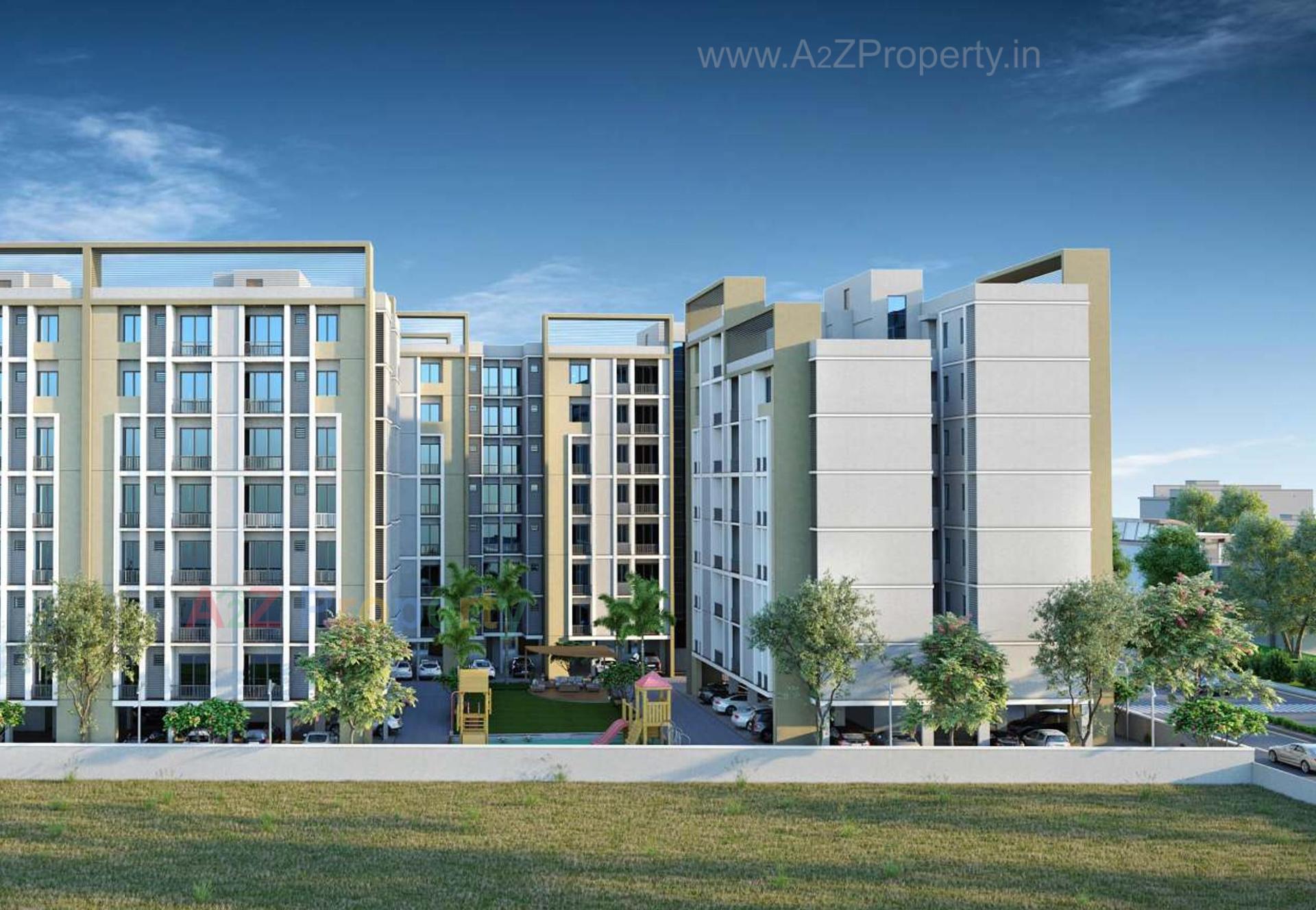 3D Elevation of real estate project Ratnambhavan Residency located at Kapurai, Vadodara, Gujarat