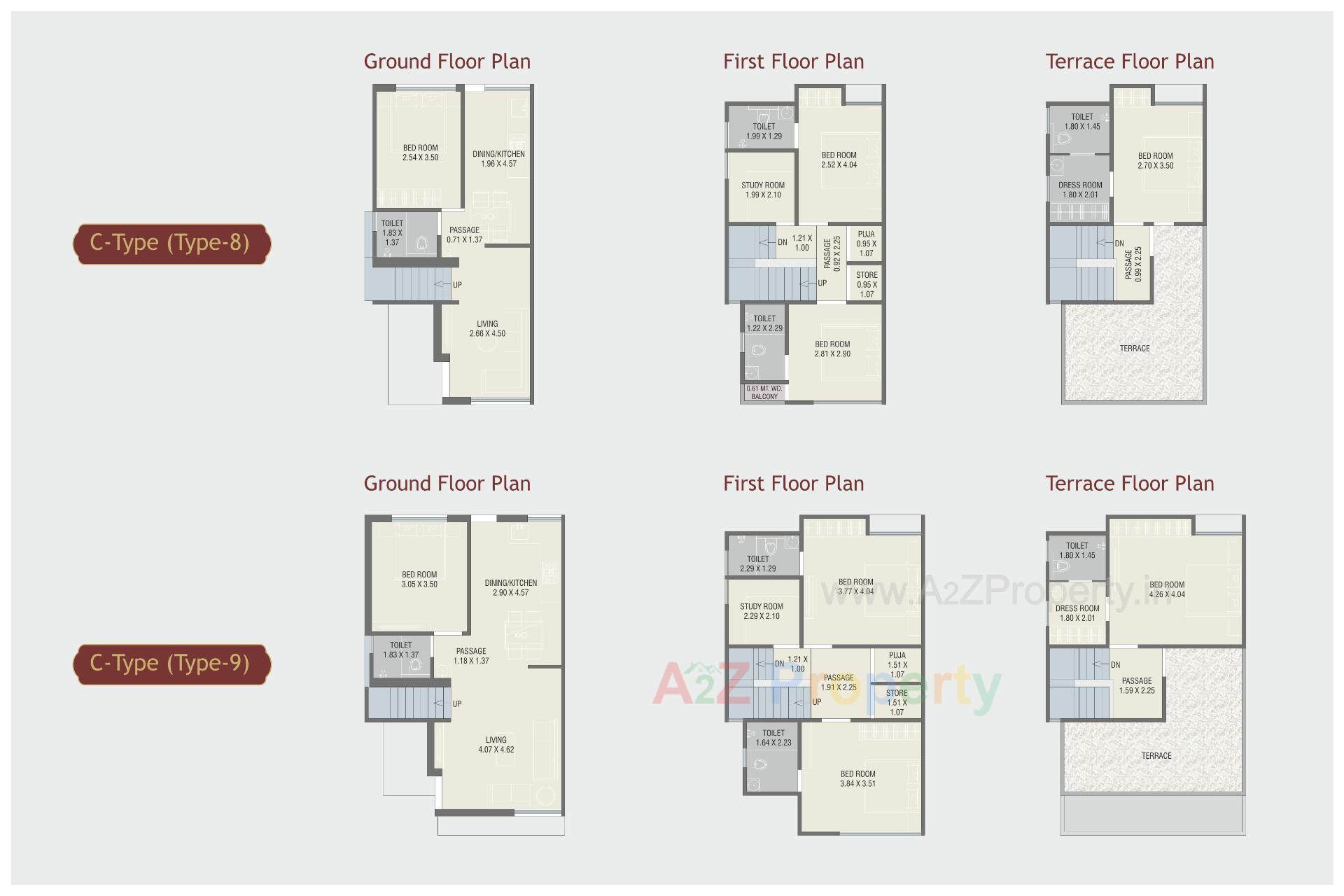 Layout of real estate project Red Coral located at Atladara, Vadodara, Gujarat