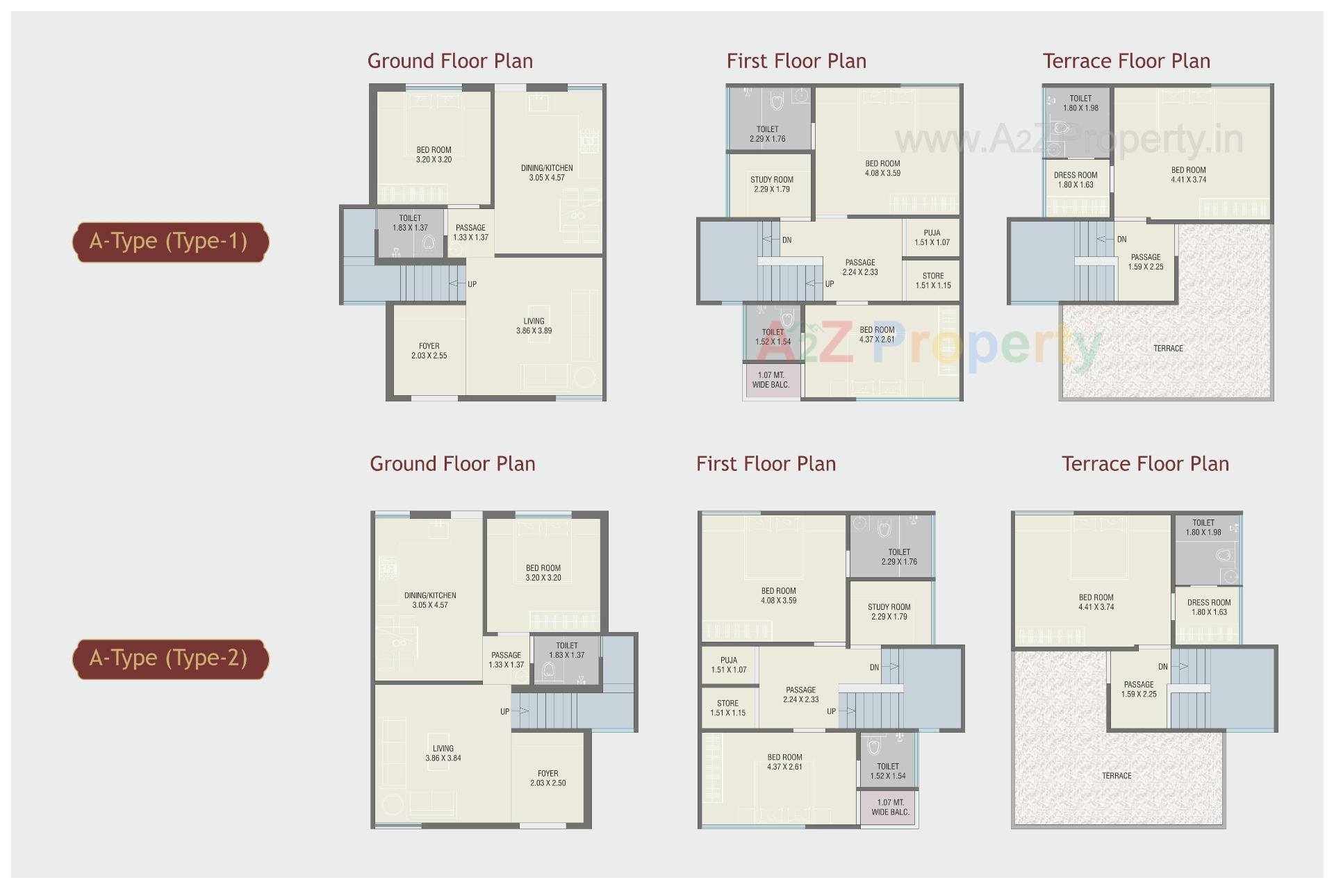 Layout of real estate project Red Coral located at Atladara, Vadodara, Gujarat
