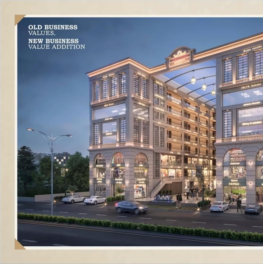 3D Elevation of real estate project Red Coral Hamptons located at Gotri, Vadodara, Gujarat