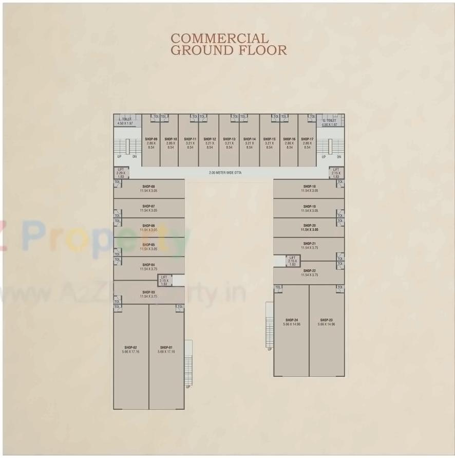 Layout of real estate project Red Coral Hamptons located at Gotri, Vadodara, Gujarat