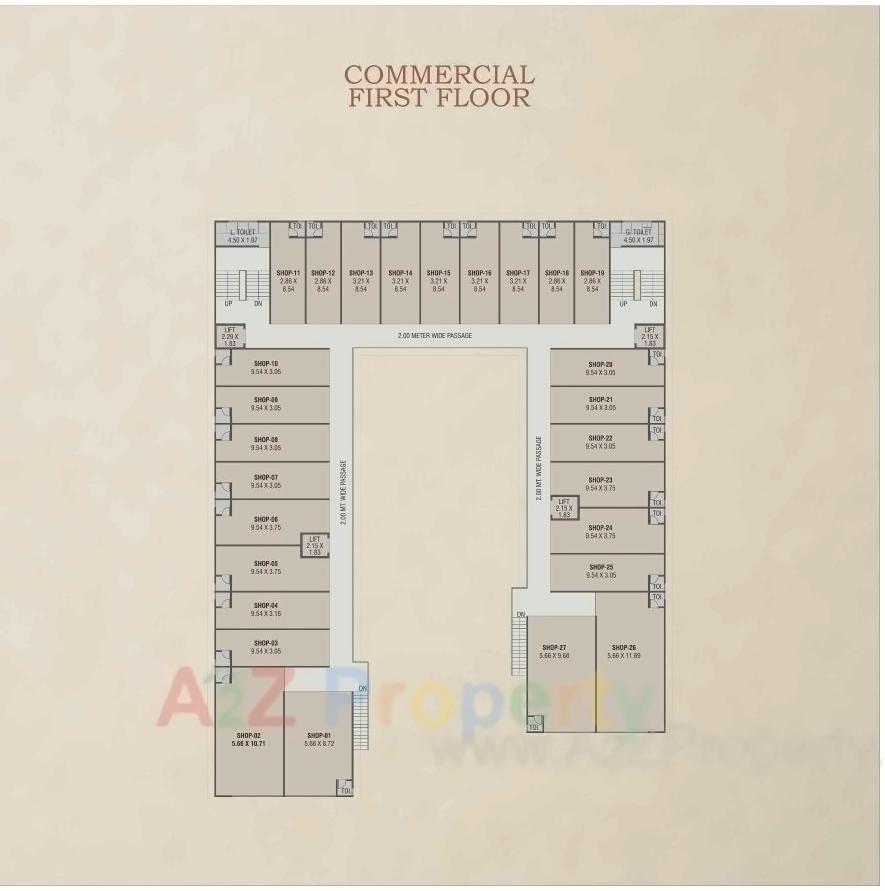 Layout of real estate project Red Coral Hamptons located at Gotri, Vadodara, Gujarat