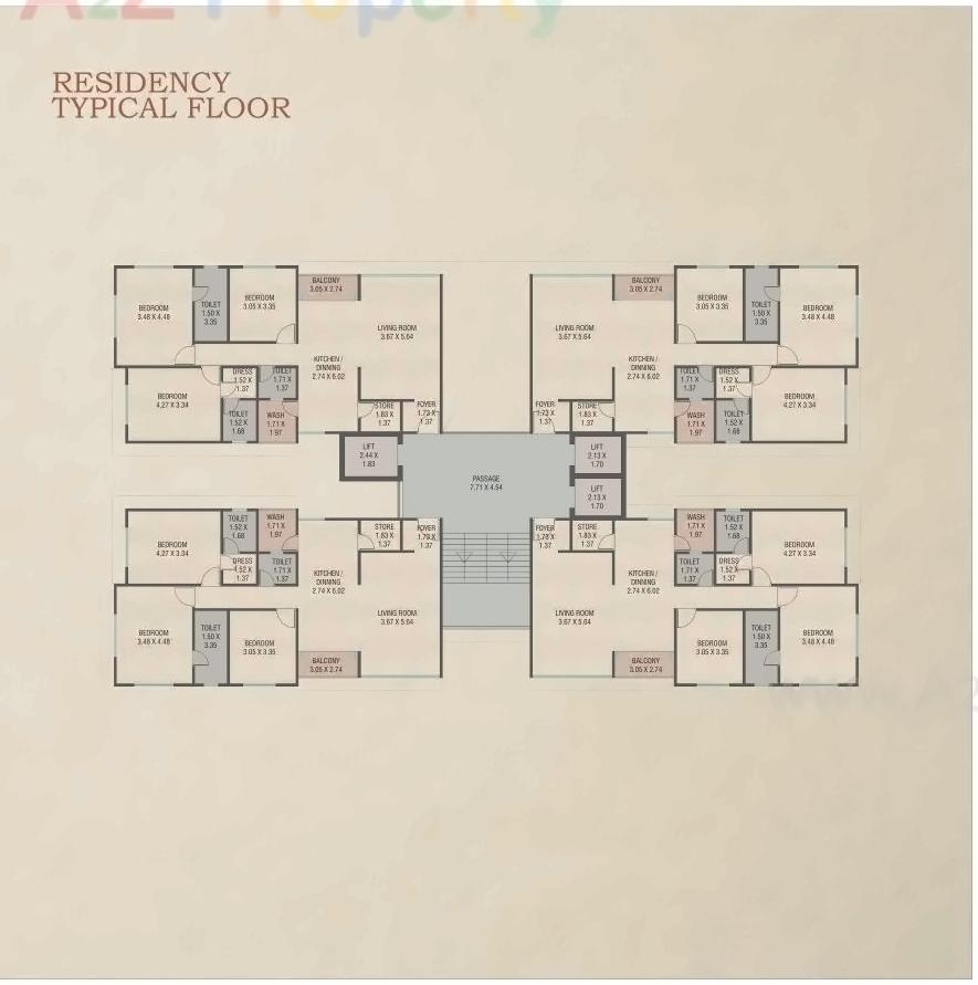 Layout of real estate project Red Coral Hamptons located at Gotri, Vadodara, Gujarat