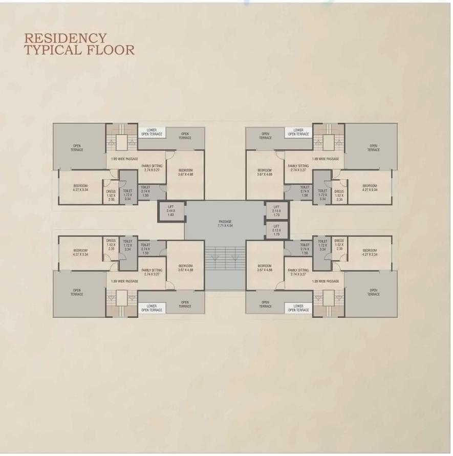 Layout of real estate project Red Coral Hamptons located at Gotri, Vadodara, Gujarat