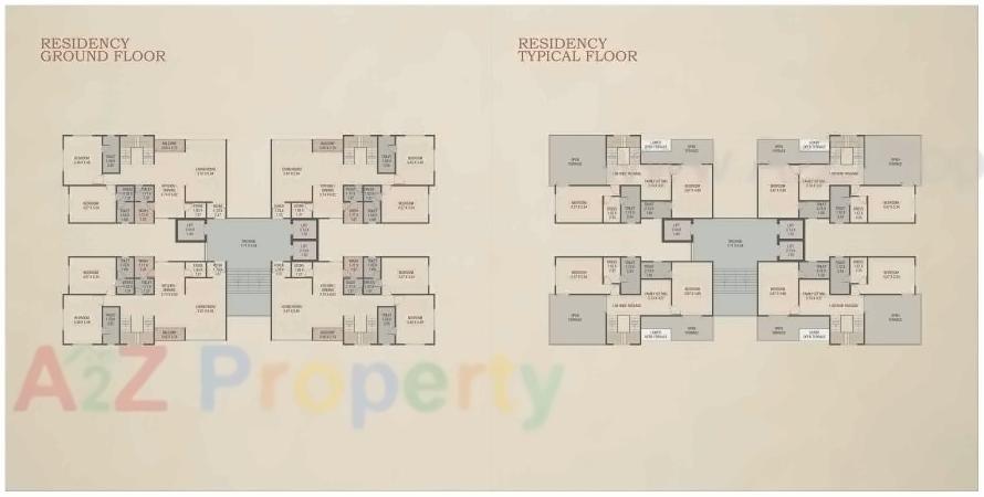 Layout of real estate project Red Coral Hamptons located at Gotri, Vadodara, Gujarat