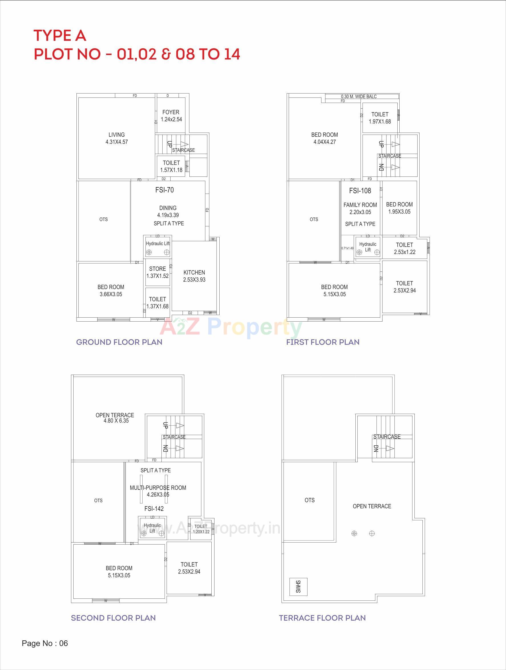 Layout of real estate project Redcoral Greens located at Chhani, Vadodara, Gujarat