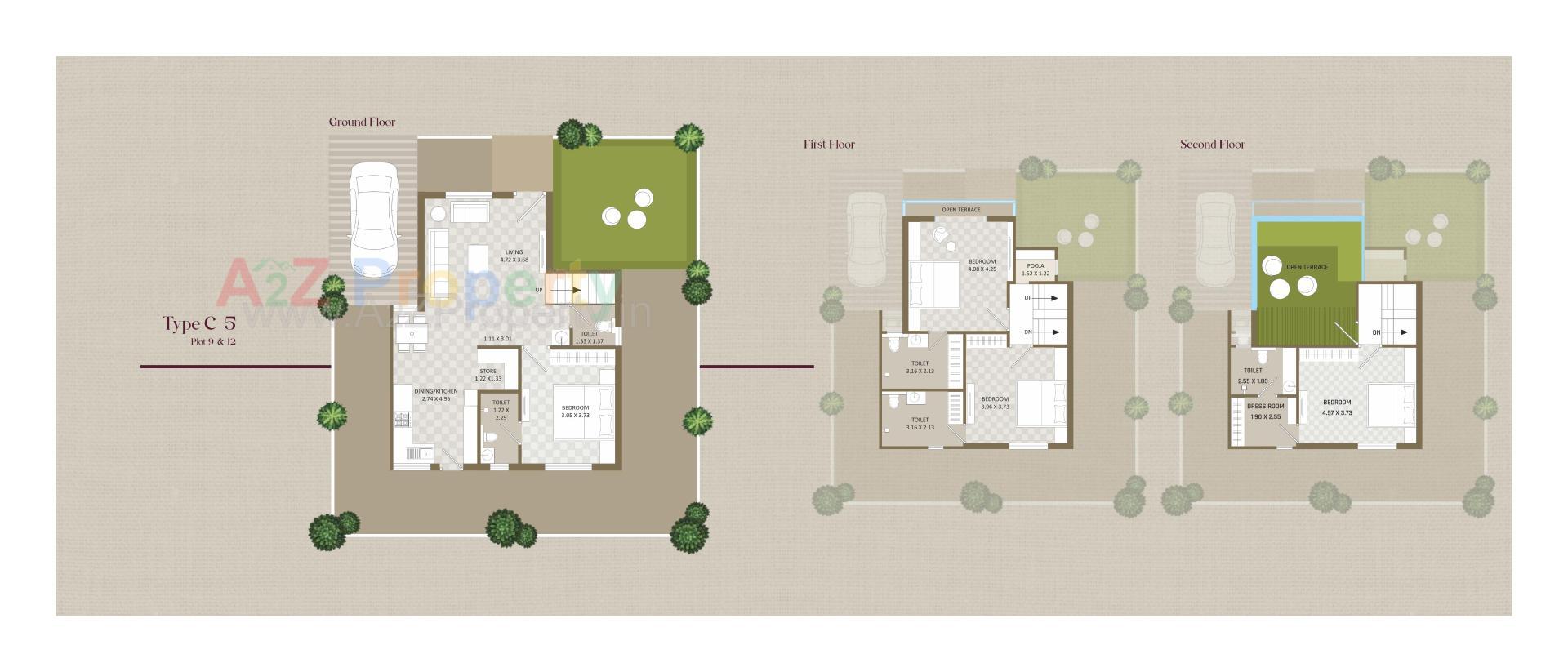 Layout of real estate project Redcoral Pride located at Channi, Vadodara, Gujarat