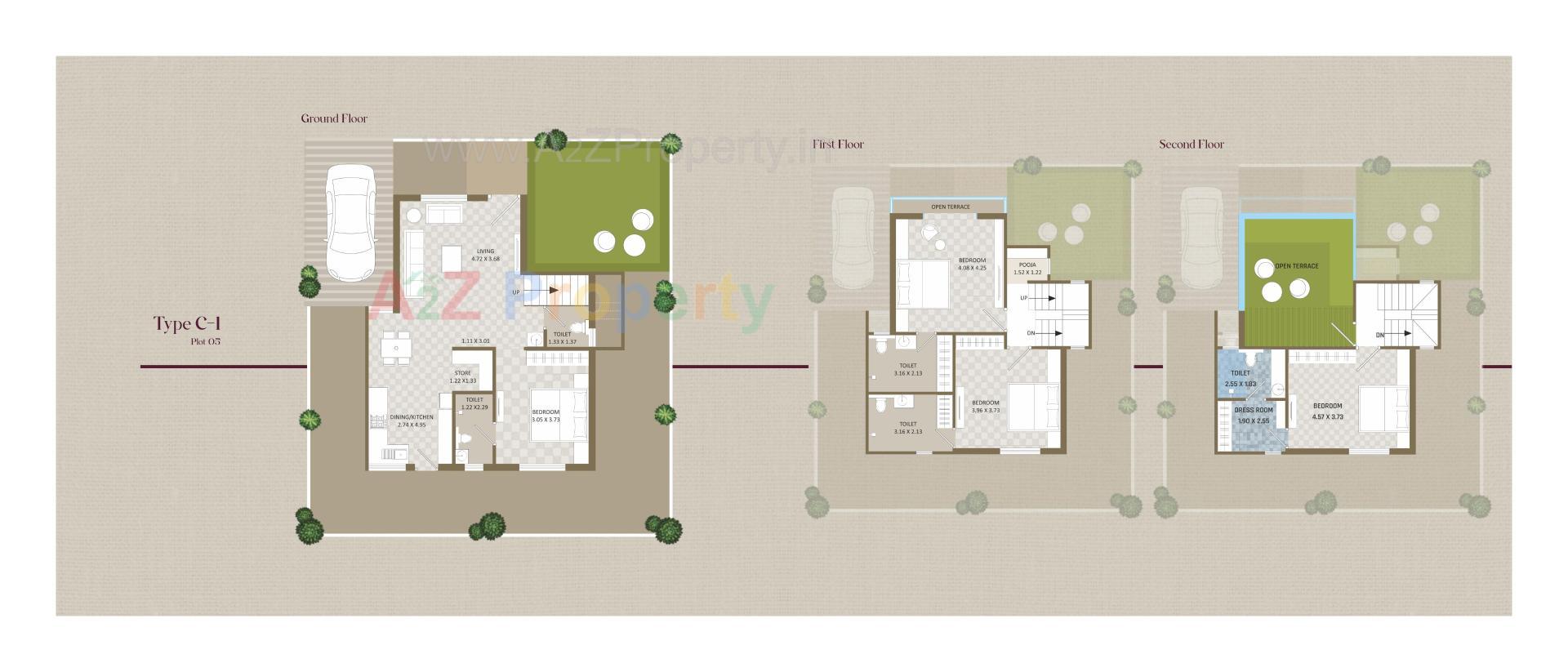 Layout of real estate project Redcoral Pride located at Channi, Vadodara, Gujarat